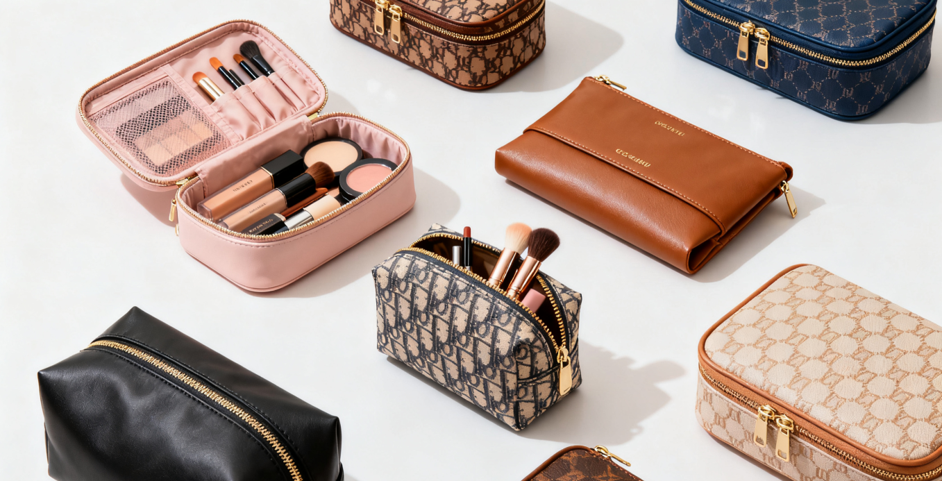 Multi-style cosmetic bags, one-stop storage solution